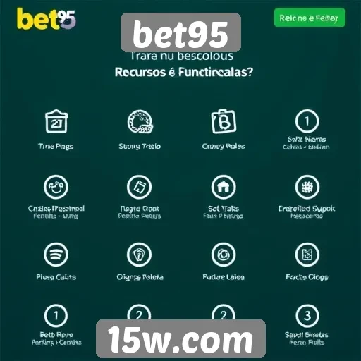 Recursos e funcionalidades do site bet95