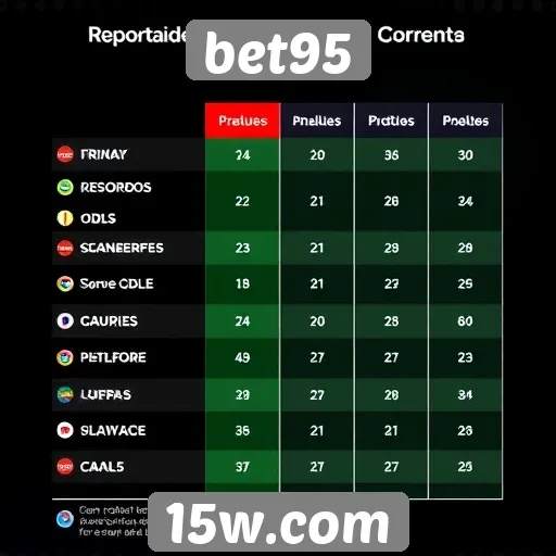 Comparação entre bet95 e concorrentes no mercado